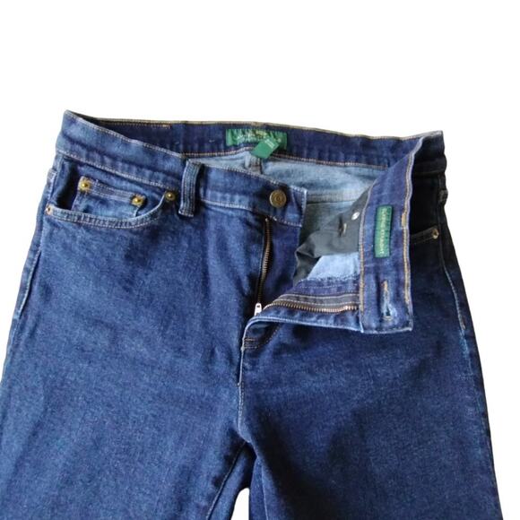 Lauren Ralph Lauren Classic Straight Women's Jeans Size 10 US - Dark wash Blue - Picture 8 of 14